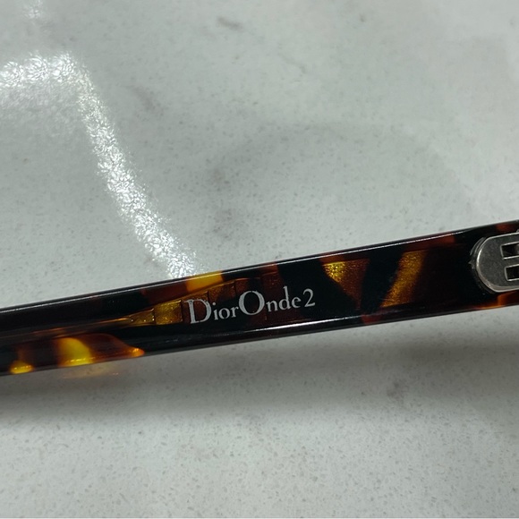 Dior Onde 2 Sunglasses Black Brown Tortoiseshell Excellent Italy with Case - Picture 9 of 15